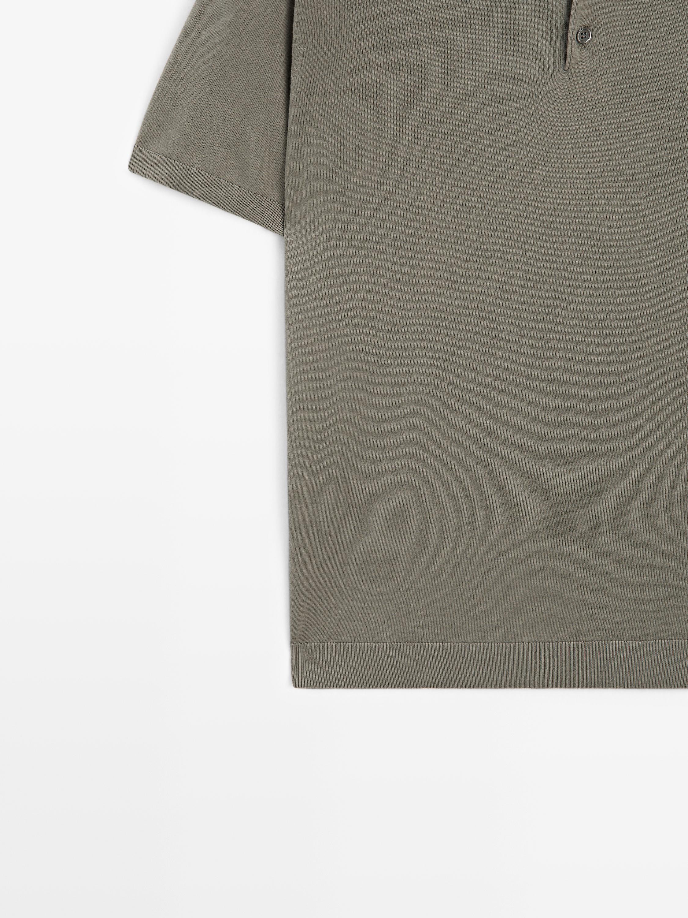 100% cotton knit short sleeve polo shirt